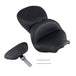 Mustang Lowdown Seat with Driver Backrest - Plain - FLHR &