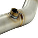 TC Bros. 2-into-1 Stainless Exhaust System for 2018-Up Harley-Davidson Softail by TC Bros., displayed with various Harley-Davidson Softail exhaust pipes in the background.