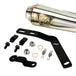 TC Bros. 2-into-1 Stainless Exhaust System for 2018-Up Harley-Davidson Softail by TC Bros., displayed with various Harley-Davidson Softail exhaust pipes in the background.