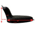 Two black motorcycle seats from Sully&