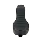 Upgrade your Harley-Davidson Sportster (2004-2006, 2010-2022) with Sully's Customs Camel Back Seat—available in black with a diamond quilted or horizontal stitched pattern for a stylish, custom look.
