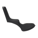 Two Sully's Customs King & Queen Seats for Hardtail, in black with high backrests and quilted stitching, shown side by side on a white background—ideal for enhancing your chopper's comfort and classic style.