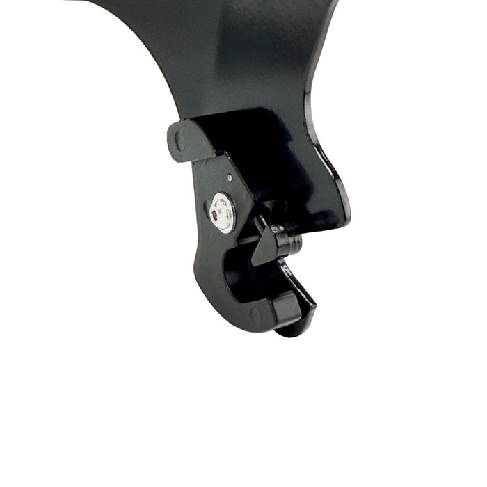 Black Moto Iron Detachable Passenger Sissy Bar With Backrest Pad for 2004-2022 Harley-Davidson Sportster, featuring an attached padded backrest.