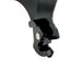 Black Moto Iron Detachable Passenger Sissy Bar With Backrest Pad for 2004-2022 Harley-Davidson Sportster, featuring an attached padded backrest.