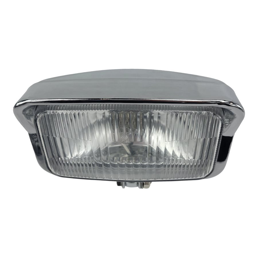 Rectangle Chopper Headlight - Chrome - Clear Lens – TC Bros