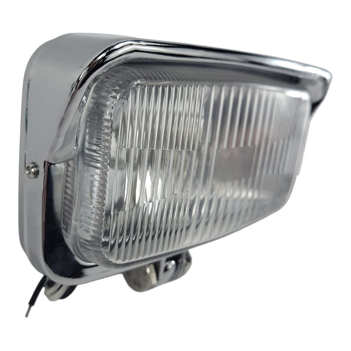 Rectangle Chopper Headlight - Chrome - Clear Lens – TC Bros