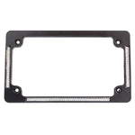 Custom Dynamics All-in-One License Plate Frame - Black with LED lightning kits.