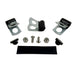 Black metal TC Bros. License Plate Relocation Bracket for 2010-2022 Harley-Davidson Sportster with mounting hardware for saddlebag installation.