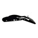 Black metal TC Bros. License Plate Relocation Bracket for 2010-2022 Harley-Davidson Sportster with mounting hardware for saddlebag installation.