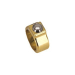 A HardDrive Single Handlebar Switch Kit - Gold - 1" with a diamond in the center.