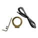 A HardDrive Single Handlebar Switch Kit - Gold - 1" with a custom motorcycle and a momentary switch.