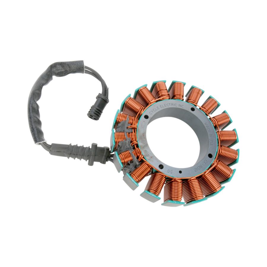 A high-quality CE-8012 Stator for a motorcycle by Cycle Electric.