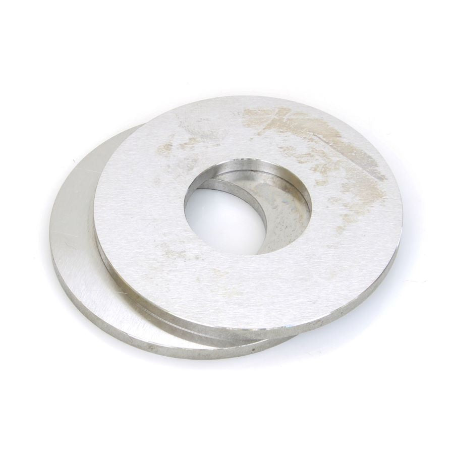 A pair of CE-8120 Shim Kit washers for CE-32A Alternators on Harley Davidson Models on a white background.