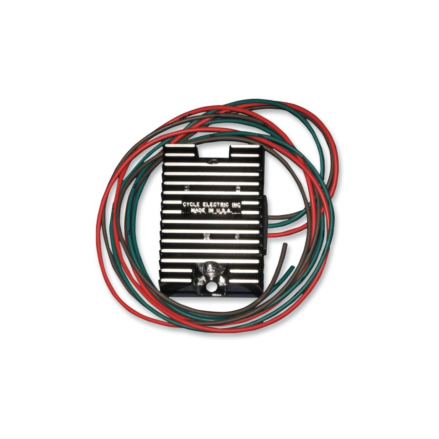 Three CE-102 Regulators (red and green) are connected to a white background.