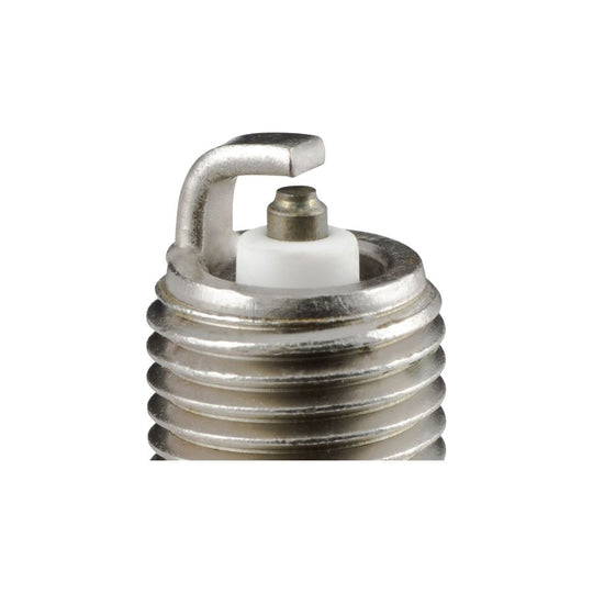 An Autolite spark plug on a white background.
