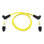 A Wyatt Gatling Yellow 7mm Universal Spark Plug Wire Kit - Black Ends.