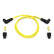 A Wyatt Gatling Yellow 7mm Universal Spark Plug Wire Kit - Black Ends.