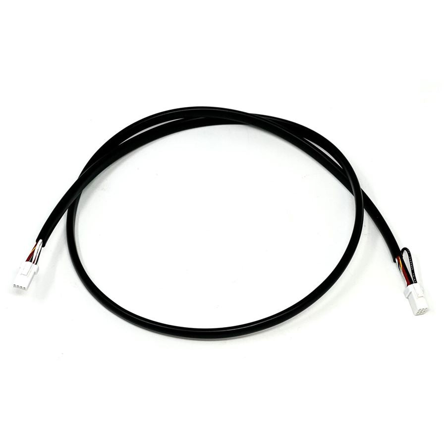 A black cable with a white connector on the Namz HUD Harness 36" 2018-2022 M8 Harley.