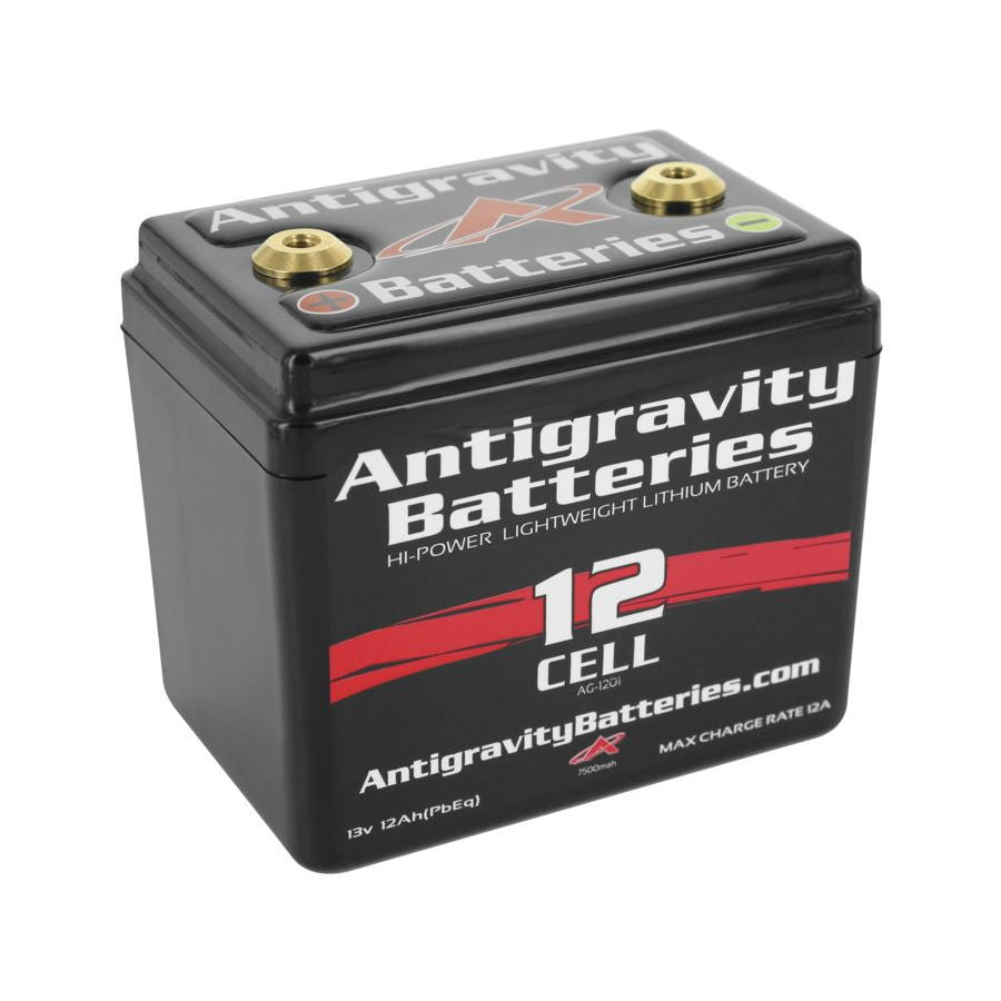 The Antigravity Lithium Battery - 12 Cell AG-1201 - Small Case, by AntiGravity, is a compact form factor lithium-ion battery consisting of 12 cells.