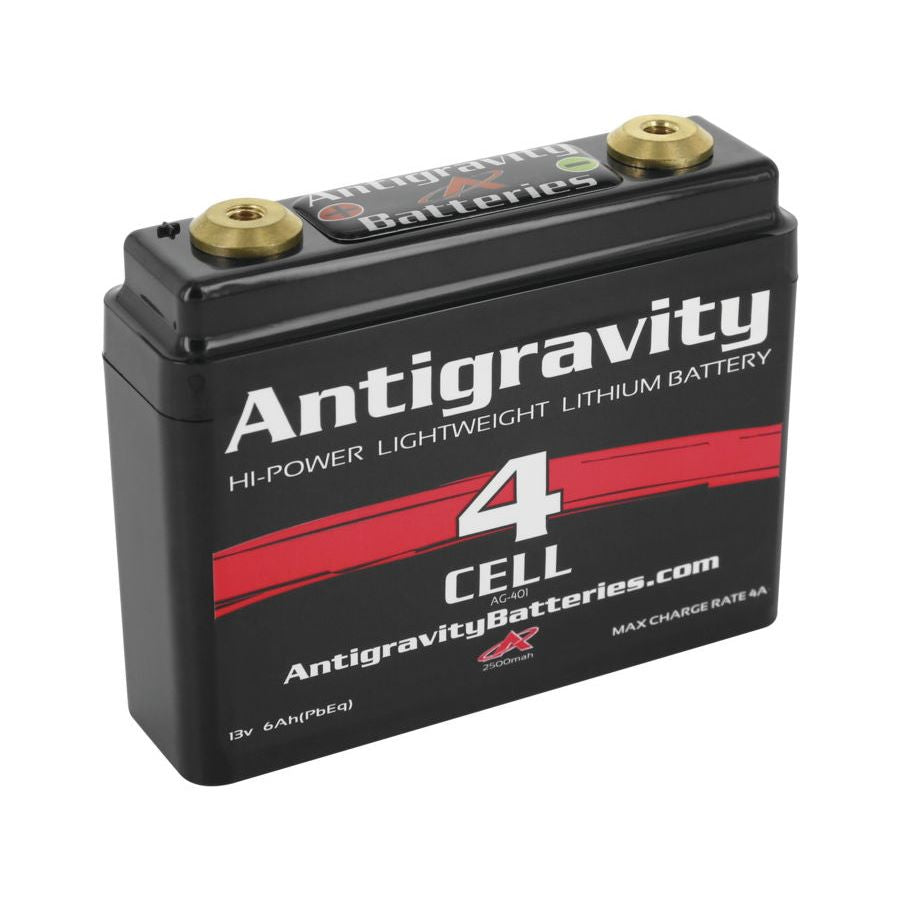 An AntiGravity Antigravity Lithium Battery - 4 Cell AG-401 - Small Case on a white background.