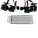 The Moto Iron® 8" Handlebar Wiring Extension Kit with Switches for Harley-Davidson 1996-2006 includes wired switches for horn, lights, turn signals, engine start, and stop—all with organized wiring for easy installation.