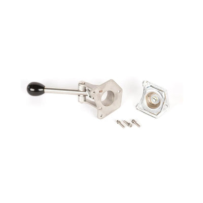 Manual Prism Supply Quick Start Lever with a black knob on an isolated white background.