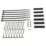 The Moto Iron® 8" Handlebar Wiring Extension Kit with switches for Harley-Davidson 1996-2006 includes wired switches for indicators, horn, lights, start, and run plus multicolored wires—ideal as a handlebar extension.