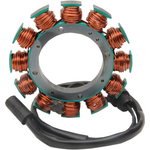 The Cycle Electric CE-9100 Stator for 1991-2006 Harley-Davidson Sportster features durable copper windings and black wiring, providing a reliable replacement solution from Cycle Electric.