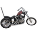 Two black, ribbed TC Bros. Cobra Hardtail Seats are shown, one installed on a motorcycle—ideal for Sportster hardtails or anyone wanting the classic look of a TC Bros. Cobra chopper seat.