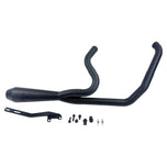 A SP Concepts Lane Splitter Exhaust Dyna 1999-2005 (Black) is sitting on a table.