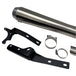 A Harley-Davidson motorcycle with a Bassani Road Rage III Stepped 2-into-1 Stainless Exhaust 1991-17 FXD Dyna (91-17 w/mids)(07-17 w/forwards) on a white background.