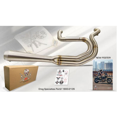 Harley-Davidson is offering a Limited Edition Greg Lutzka Stainless 2-into-1 Exhaust 1991-17 FXD Dyna (91-17 w/mids)(07-17 w/fwds) designed by Bassani.