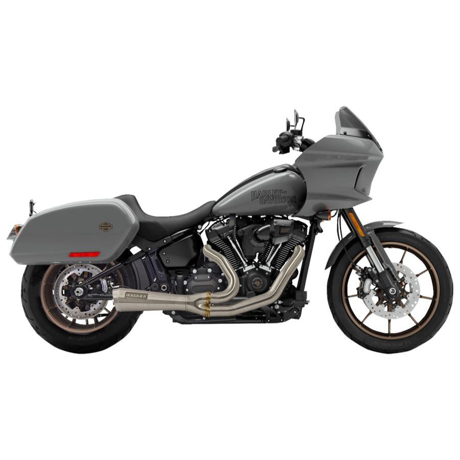 Bassani Ripper Road Rage 2-into-1 Stainless Exhaust system for FLSB model, featuring Ripper Road Rage design.