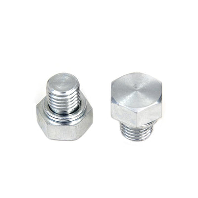 A pair of Wyatt Gatling 12mm- Exhaust Oxygen Sensor Plugs on a white background, perfect for 12mm threaded plugs and crush washers.