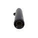 A black S&S 4-1/2" Grand National Slip-On Muffler Harley Nightster RH975 2022-UP exhaust pipe on a white background.