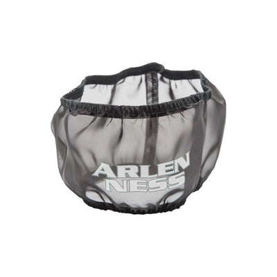 A black mesh bag with the word "Arlen Ness" on it that includes a Rain Sock for Stage 1 Arlen Ness Big Suckers.