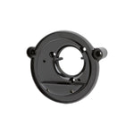 A circular object with holes, the Arlen Ness Stage 1 Big Sucker For Milwaukee-Eight, Smooth - Black is a high-performance intake designed for the Milwaukee-Eight engine.