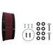 A set of S&S Stealth Air Stinger Air Cleaner Teardrop Kit for 2017-2024 Harley M8 - Gloss Black parts for a camera. (Brand: S&S Cycle)