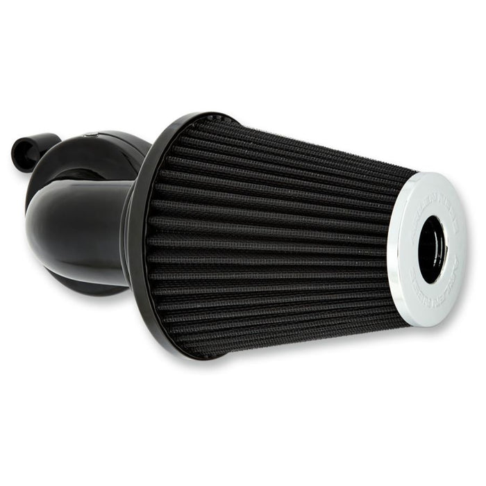 A black Arlen Ness Monster Sucker Air Cleaner Kit For Harley 17-UP M8 Models on a white background.