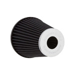 The Arlen Ness Monster Sucker Air Cleaner for Early Harley-Davidson Twin Cam models is a black automotive air intake system with a cylindrical pleated filter and a curved intake tube, featuring hidden breather technology, photographed on a white background.