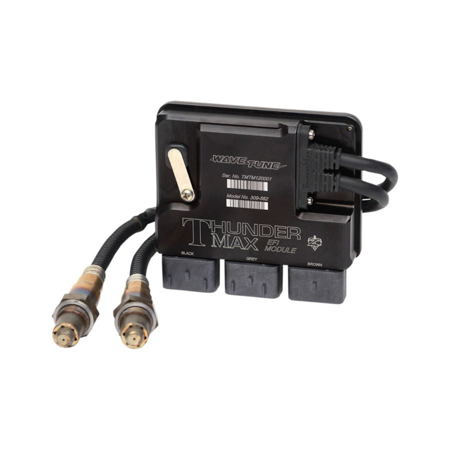 A black box with two wires attached to it, ThunderMax ECM With Autotune Closed Loop System For Harley Touring 2014-2016, ThunderMax.
