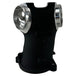 An image of a Premium 55mm CNC Ported Black Manifold for M8 Models by S&S Cycle on a metal surface with performance.