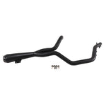 A black Two Brothers Comp S Black 2 into 1 Exhaust for Harley Nightster RH975 2022-UP on a white background.