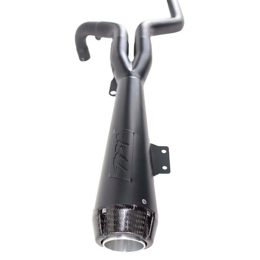 Two Bros. Comp S Black 2 into 1 Exhaust for Harley Nightster