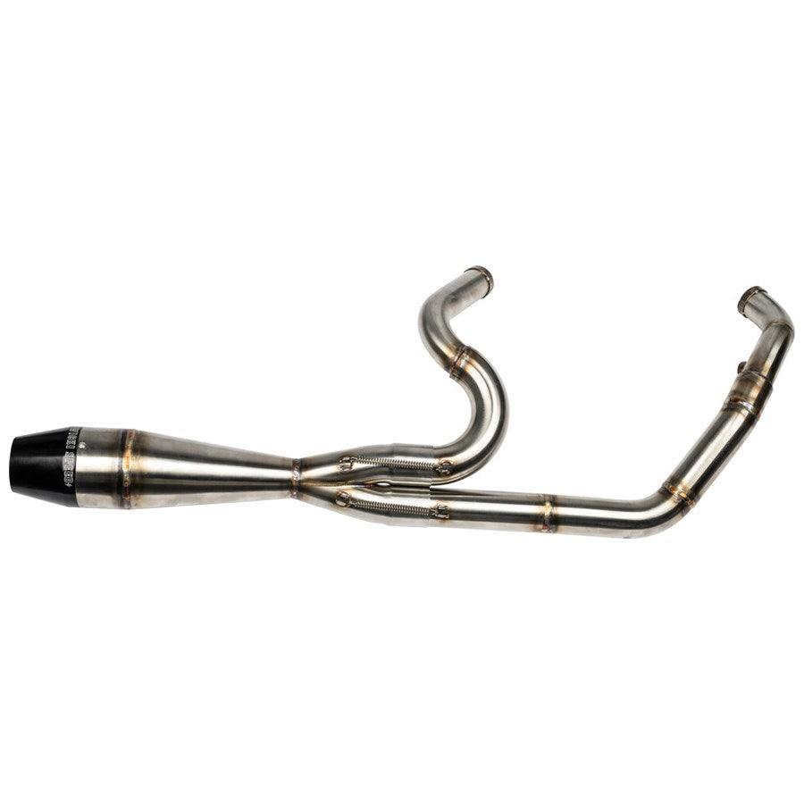 A Sawicki Speed performance exhaust for a motorcycle.