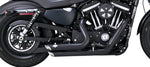Harley-Davidson Iron 883 Vance & Hines Shortshots Staggered exhaust system -> Harley-Davidson Iron 883 Vance & Hines Shortshots Staggered Exhaust System 2014-2021 Sportster - Black.