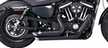 Harley-Davidson Iron 883 Vance & Hines Shortshots Staggered exhaust system -> Harley-Davidson Iron 883 Vance & Hines Shortshots Staggered Exhaust System 2014-2021 Sportster - Black.