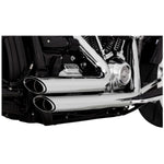 Harley-Davidson M8 Softail equipped with the Vance & Hines Shortshots Staggered Exhaust System - Chrome.