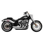 Harley-Davidson M8 Softail equipped with the Vance & Hines Shortshots Staggered Exhaust System - Chrome.