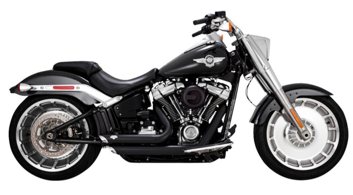 Vance & Hines Shortshots Staggered Exhaust System M8 softail - Black.